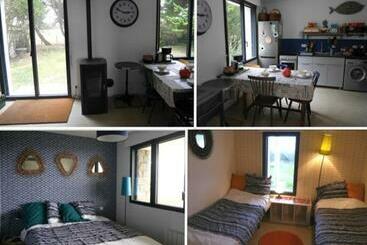 پانسیون Appartement Roc H Avel   Front De Mer, Vue Sur Mer Et Jardin Ensoleillé Sans Vis à Vis