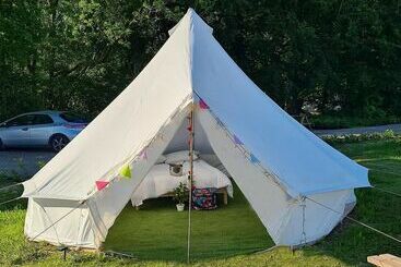 4 Meter Bell Tent  Up To 4 Persons Glamping