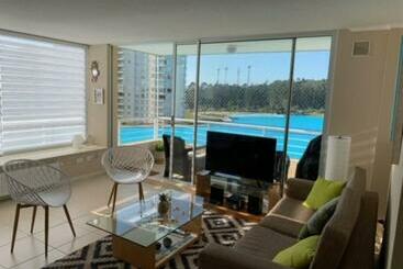 דירות לתיירים Departamento Algarrobo Con Excelente Vista Al Mar