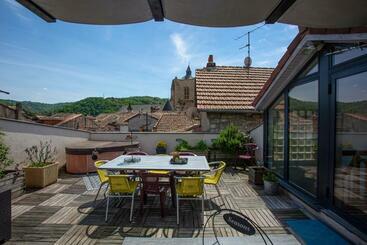 游客公寓 Superbe Appartement Avec Jacuzzi Sur Toit Terrasse