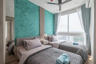 آپارتمانهای توریستها 3br Seaview/highfloor/veranda Residence Pattaya