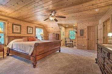 コテージ Hayesville Cabin W/ Game Room & Mtn Views!
