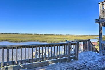 コテージ Sunset Beach Home W/ 4level Deck ~ 1 Mi To Pier!