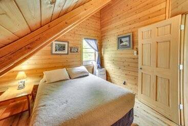 별장 Lakefront Cabin W/ Dock & Trails, Mins To Town!