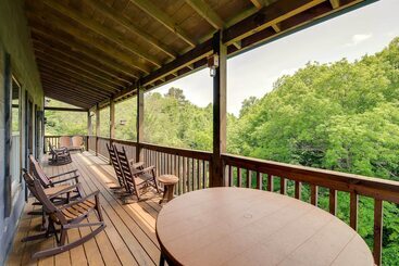 Сельский дом Upscale Sevierville Cabin W/ Hot Tub & Views!