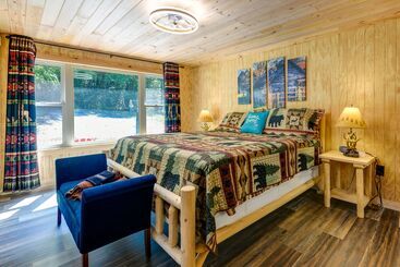 茅舍 Furnished Deck: Rustic Cabin In Cosby!
