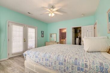 بيت ريفى Walk To Ocean & Pier: Surfside Beach House W/ Pool