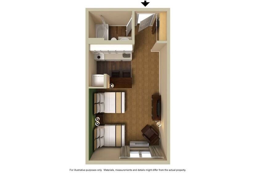 בית מלון כפרי Extended Stay America Suites  Detroit  Madison Heights