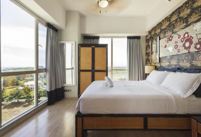 בית מלון כפרי Mactan Island Condo La Mirada Residence , Beach Resort , Large 1 Bedroom , Pools , Ocean Views, Fast