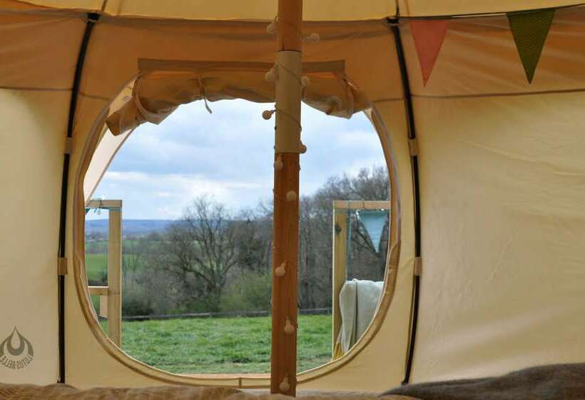 Lovely Spacious Lotus Bell Tent In Shaftesbury, Uk
