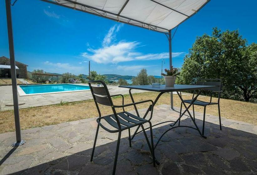 Poloturisticoumbria Rustico Con Piscina Vista Lago