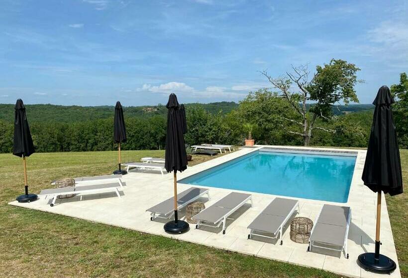 住宿加早餐  Domaine De Cazal   Chambres D Hôtes Avec Piscine Au Cœur De 26 Hectares De Nature Préservée