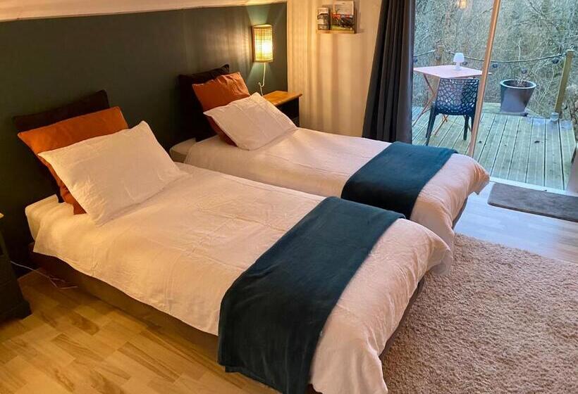 膳宿费 La Chambre D Hotes De Marie Indépendante Et Sa Terrasse Avec Vue Panoramique Proche Alpes Mancelles