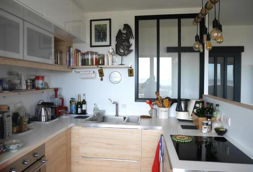 بنسيون Appartement Roc H Avel   Front De Mer, Vue Sur Mer Et Jardin Ensoleillé Sans Vis à Vis