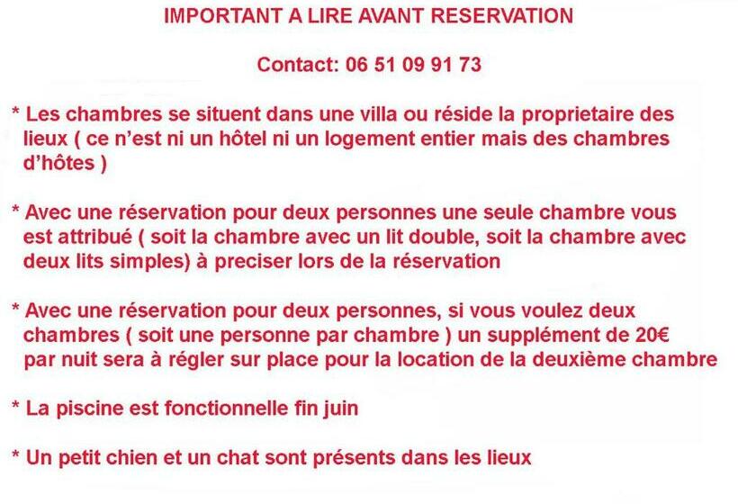 ベッドアンドブレックファースト Chambre D Hôte  Le Ponant