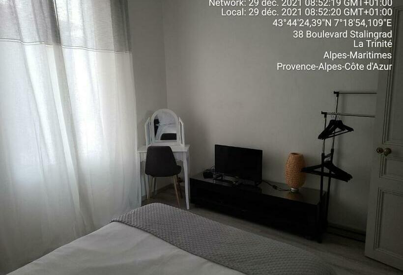 Пансион 1 Chambre Paisible à La Trinité Proche De Nice Et Monaco
