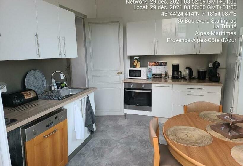 Пансион 1 Chambre Paisible à La Trinité Proche De Nice Et Monaco
