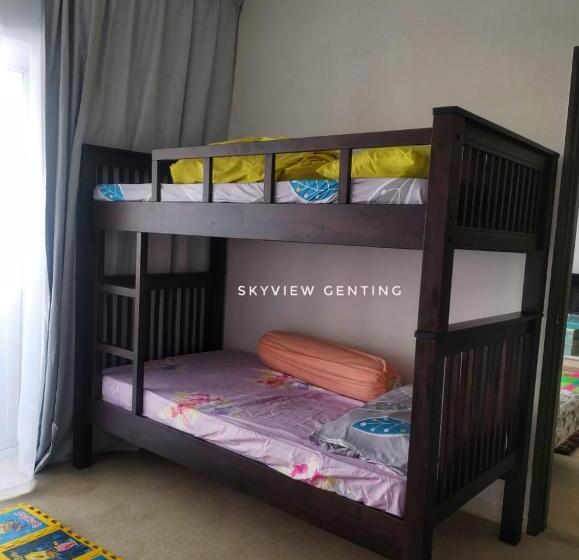 تختخواب و صبحانه 5 6 Pax Family Room Skyview Golden Hills, Genting Highlands