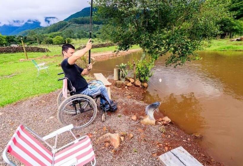 Отель Chalés Vale Do Rio Do Boi