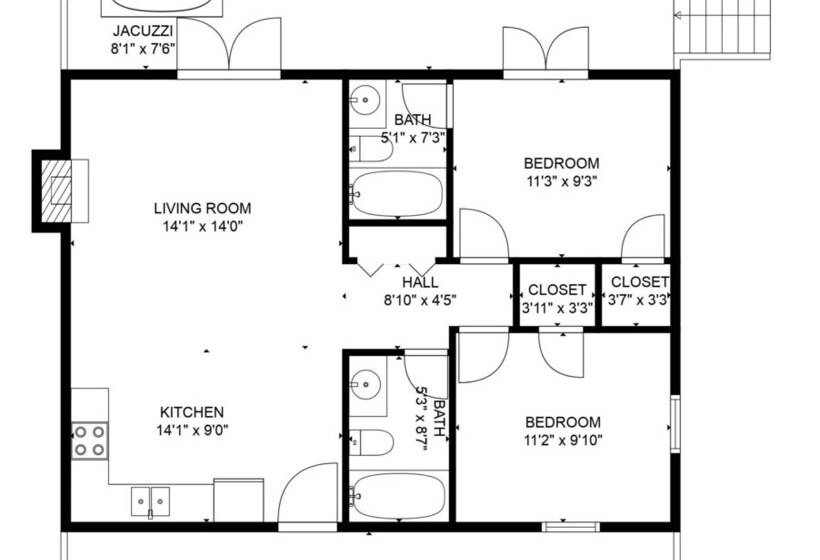 Creekside Memories   2 Bedrooms, 2 Baths, Sleeps 6 Cabin By Redawning