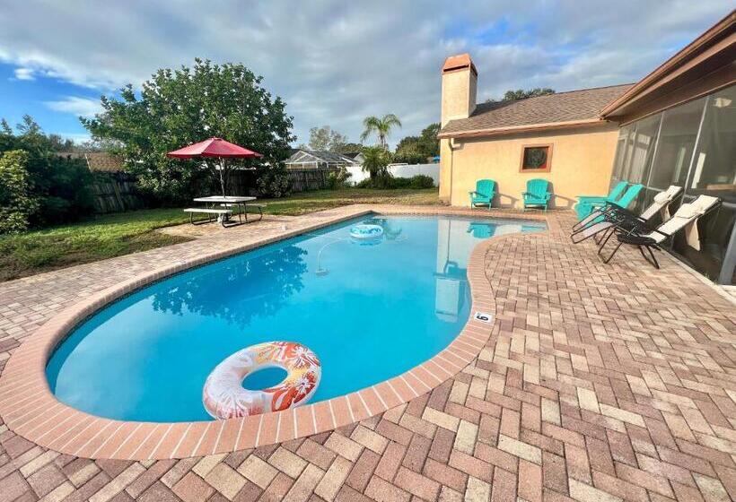 Dream Vacation Home W Heated Pool Close To Beaches Clearwater St Pete Sleeps 14