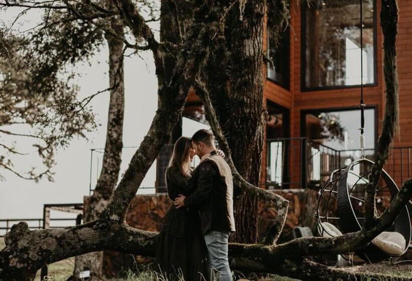 Cabana Horses La Contemporanea Próximo A Cidade E Vista Ponto Turístico Pedra Morro Do Campestre