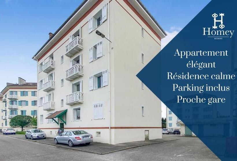 Homey Coloc Gatsby   New, Parking Gratuit, Proche Gare, Balcons Privés, établissement élégant Et Mod