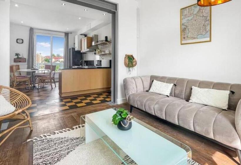Homey Coloc Gatsby   New, Parking Gratuit, Proche Gare, Balcons Privés, établissement élégant Et Mod