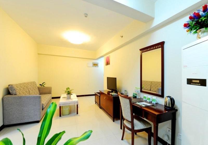 בית מלון כפרי Greentree Inn Shandong Yantai Penglai Free Harbor