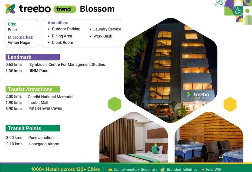 Отель Treebo Blossom   Viman Nagar