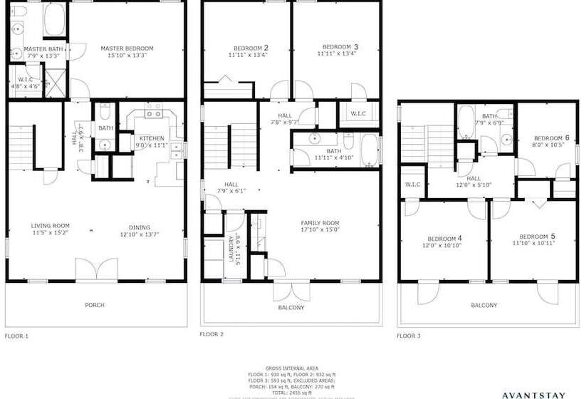Coral By Avantstay Gorgeous Three Story Home W/ Two Balconies