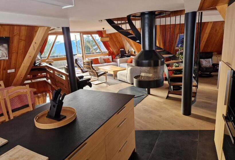 تختخواب و صبحانه Le Chalet Pointu De Capucine Chambre D Hote Arcs 1600