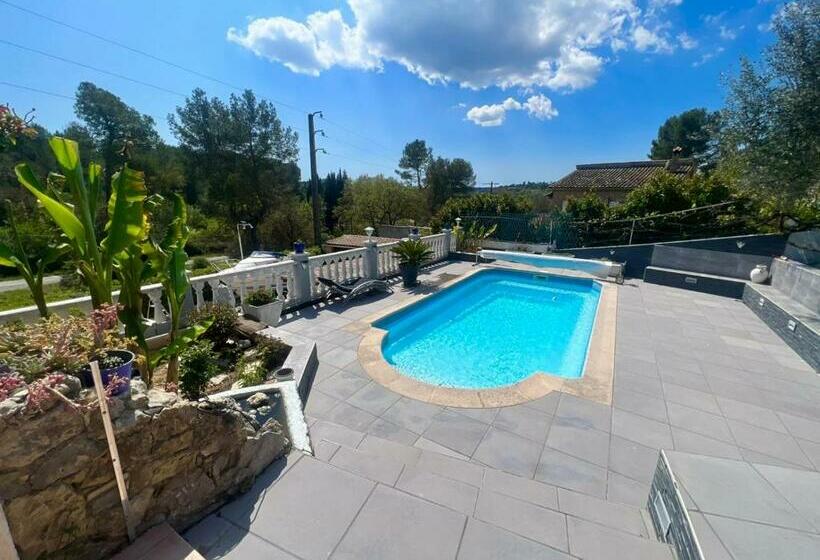 بنسيون Haut De Villa Avec Piscine Privative