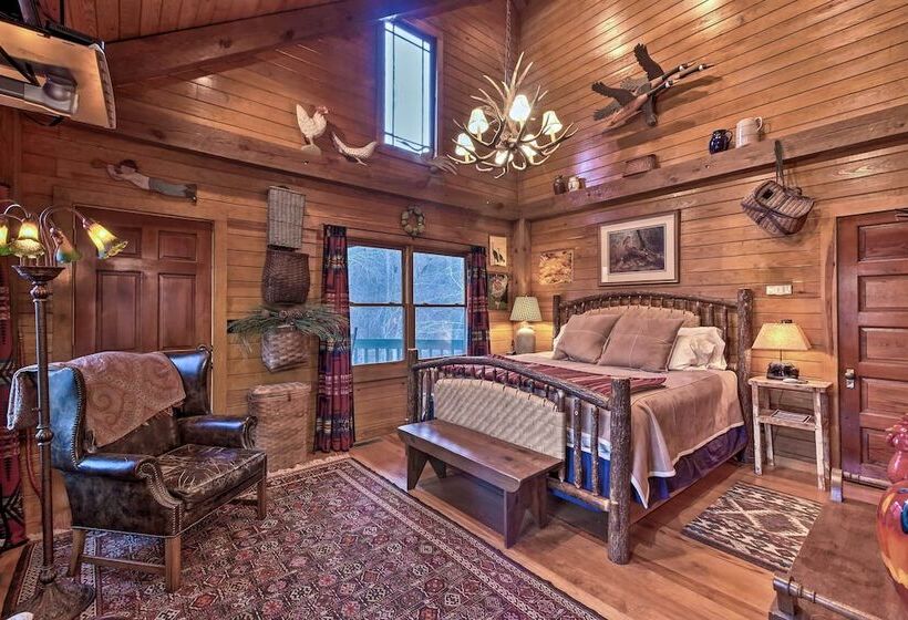 Spacious Waterfront Retreat W/ Dock & Hot Tub