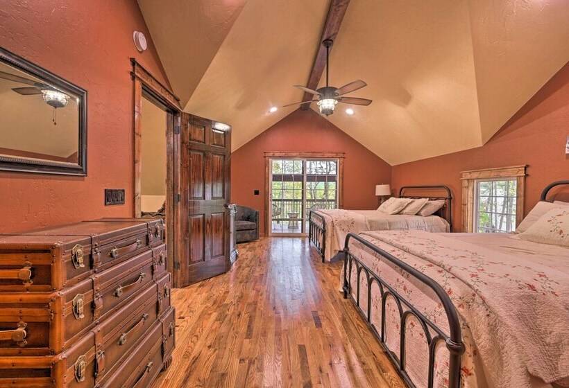 Tudor Style Broken Bow Cottage W/ Hot Tub & Decks!