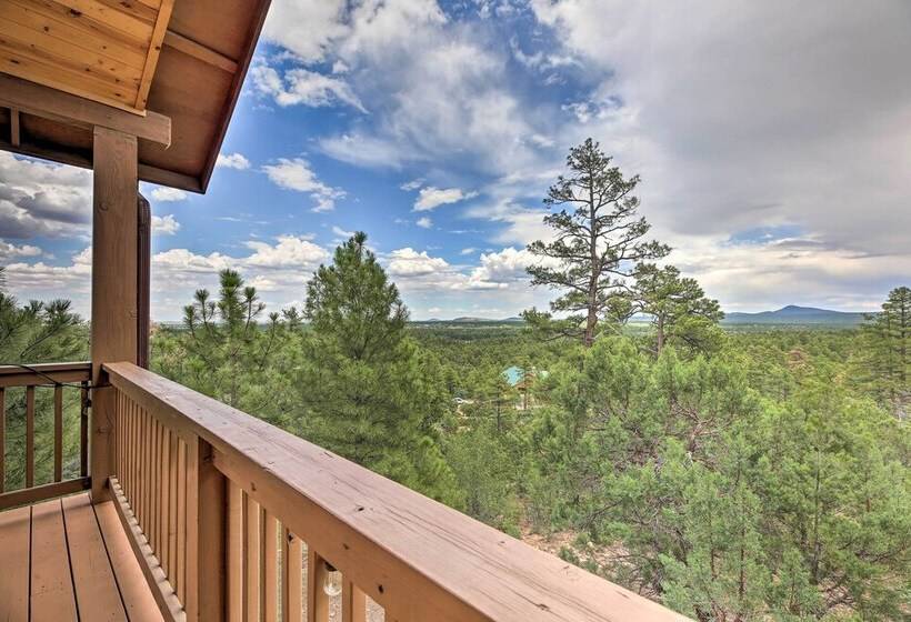 Dog Friendly Show Low Cabin W/ Deck & Views!
