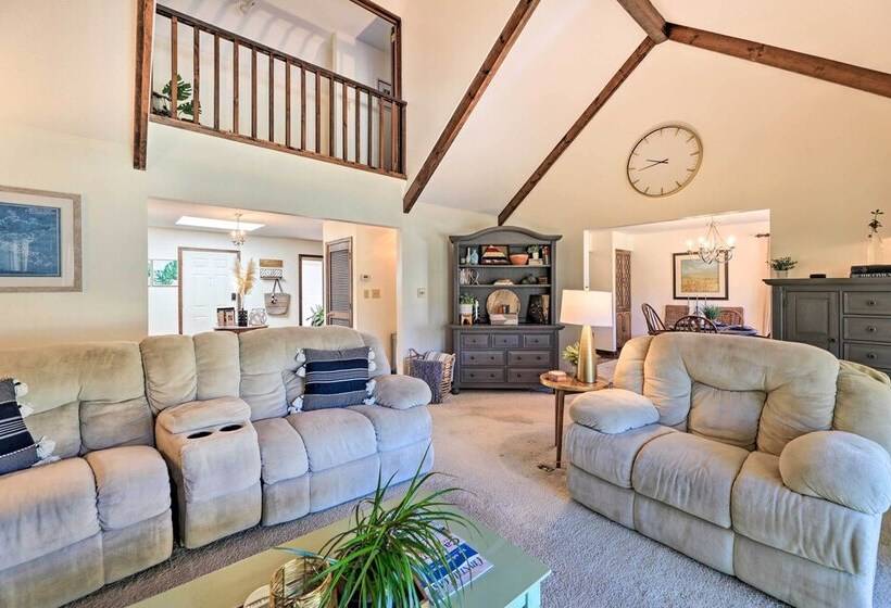 Waterfront Pine Knoll Shores Gem W/ Boat Dock