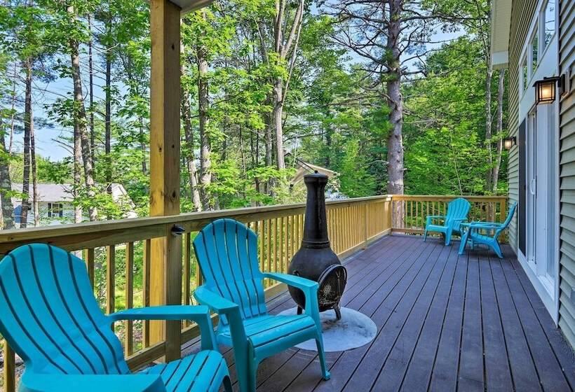 Covered Deck, Grill & Game Room: Gilford House!