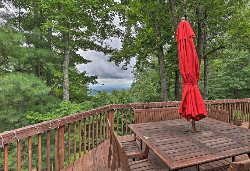 Purlear Luxury, Spacious Log Cabin W/ Mtn Views!