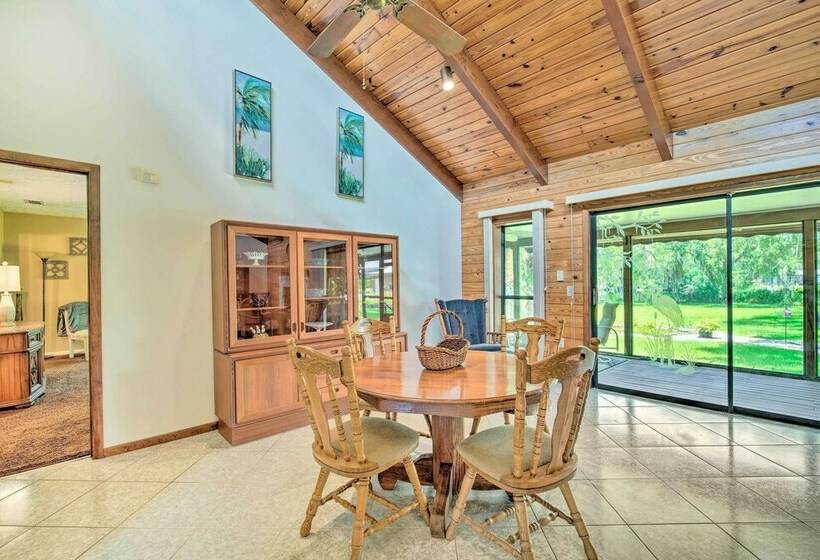 Pet Friendly Inglis Retreat W/ Lake + Dock!