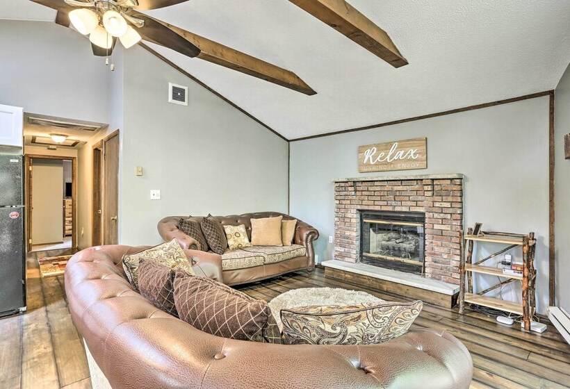 Walk To Lake & Beach: Pocono Cabin W/ Fire Pit