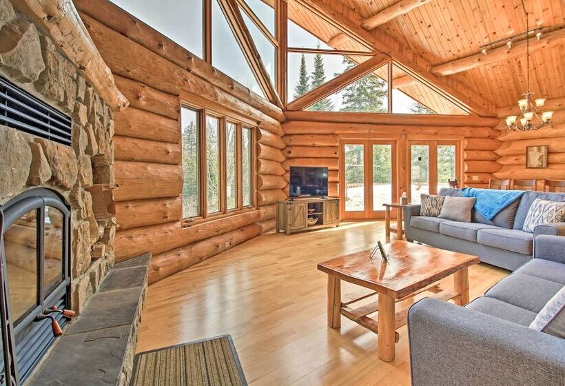 Lakefront Log Cabin W/dock ~9 Mi To Lutsen Mtn