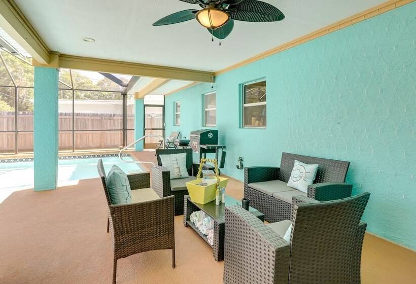 Colorful Coastal Home W/ Pool, 6 Mi To Beach!
