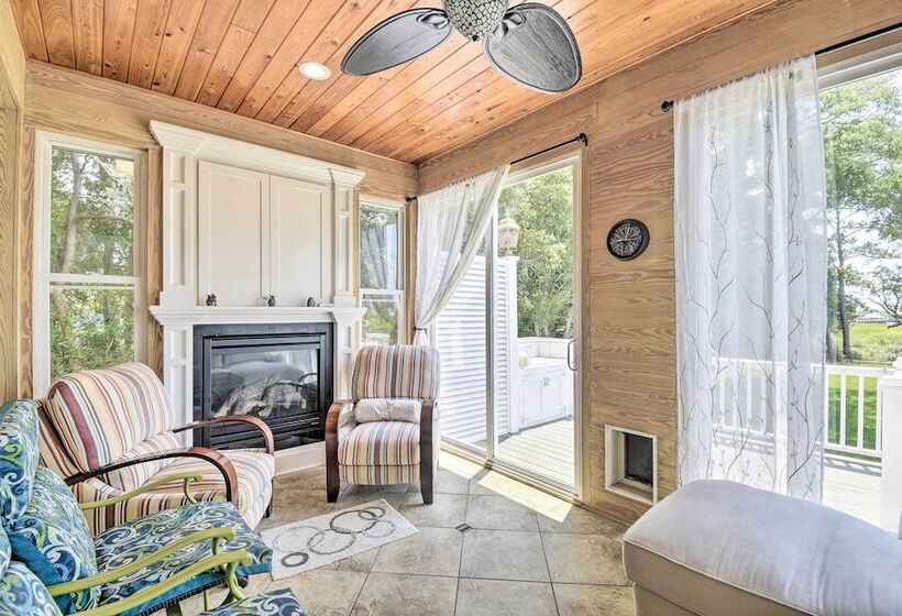 Waterfront Sunset Beach Escape W/ Dock & Golf View