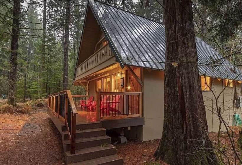 Cozy A Frame W/ Hot Tub, Fire Pit, & Fireplace!