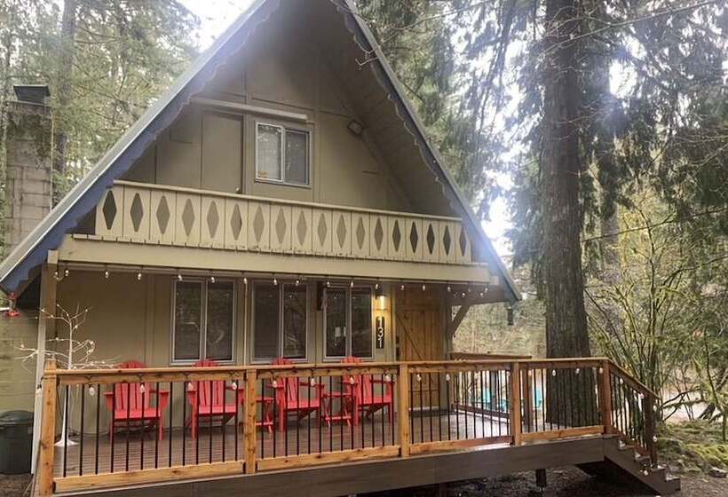 Cozy A Frame W/ Hot Tub, Fire Pit, & Fireplace!