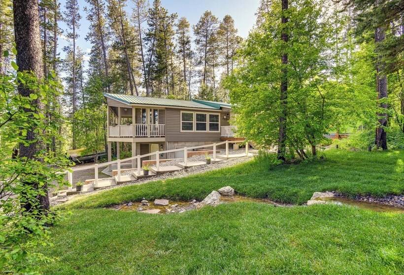 Rustic Escape W/ Deck, Hot Tub & Mountain Views