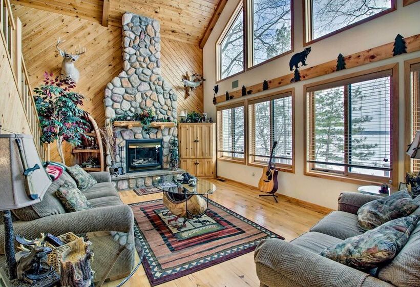 Waubun Lake Cabin W/ Private Dock + Fire Pit!