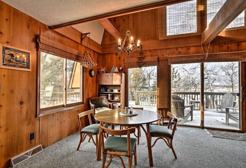 Lakeview 10 Acre Kimball Cabin W/ Private Beach!