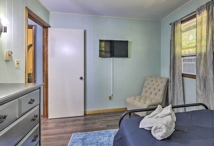 Wraparound Deck: Big Bass Lake Home In Gouldsboro